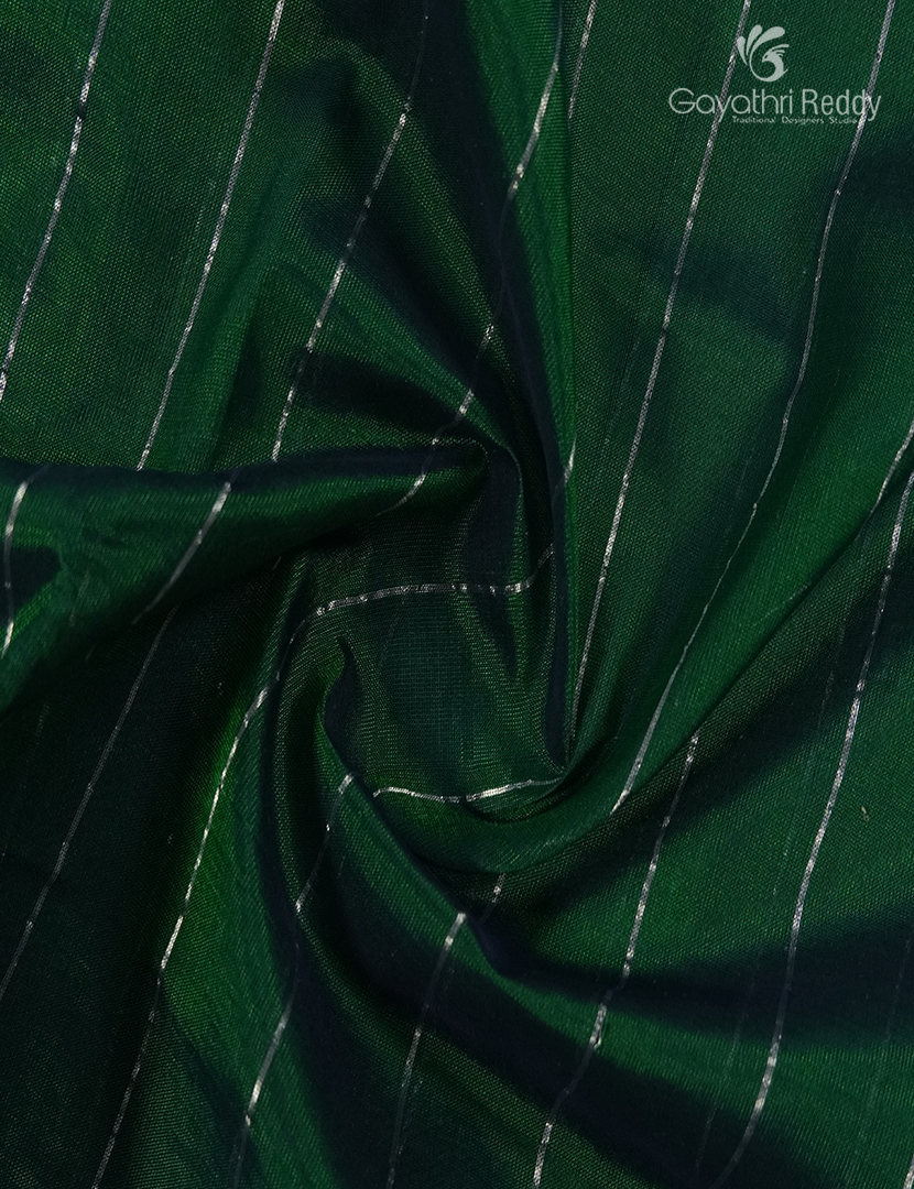Pure Arani Sico Saree in Bottle Green