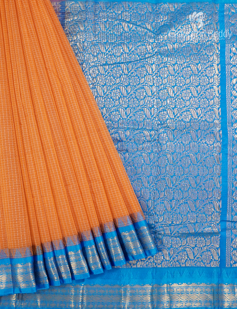 Pure Gadwal Cotton Saree-GGC1629