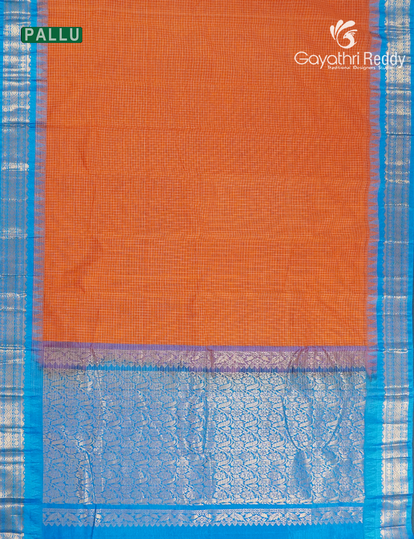 Pure Gadwal Cotton Saree-GGC1629