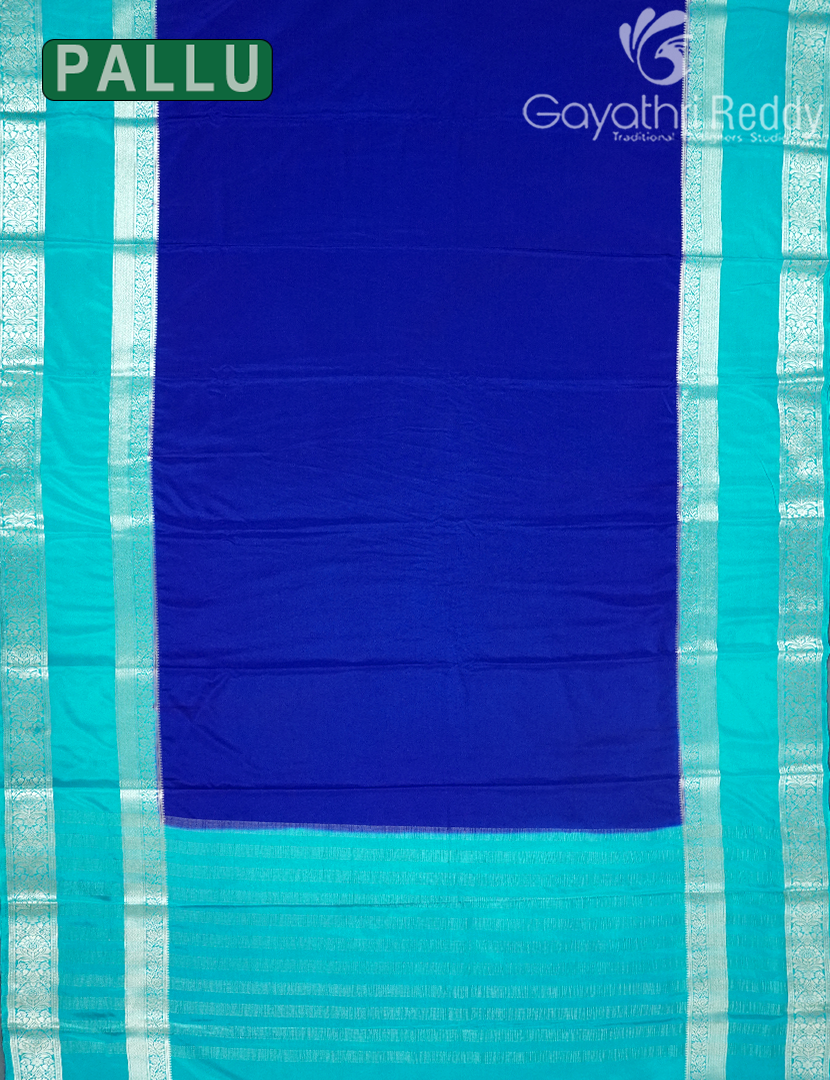 SEMI MYSORE CRAPE SAREE-SMC333
