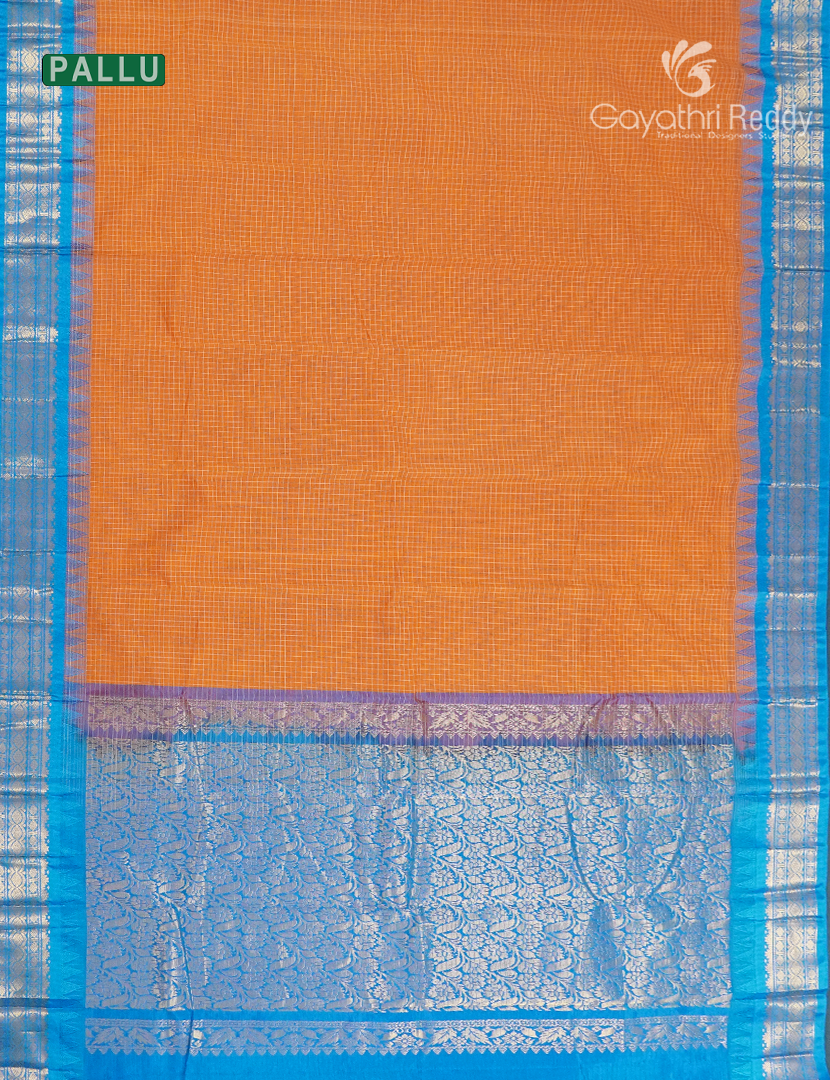 Pure Gadwal Cotton Saree-GGC1629
