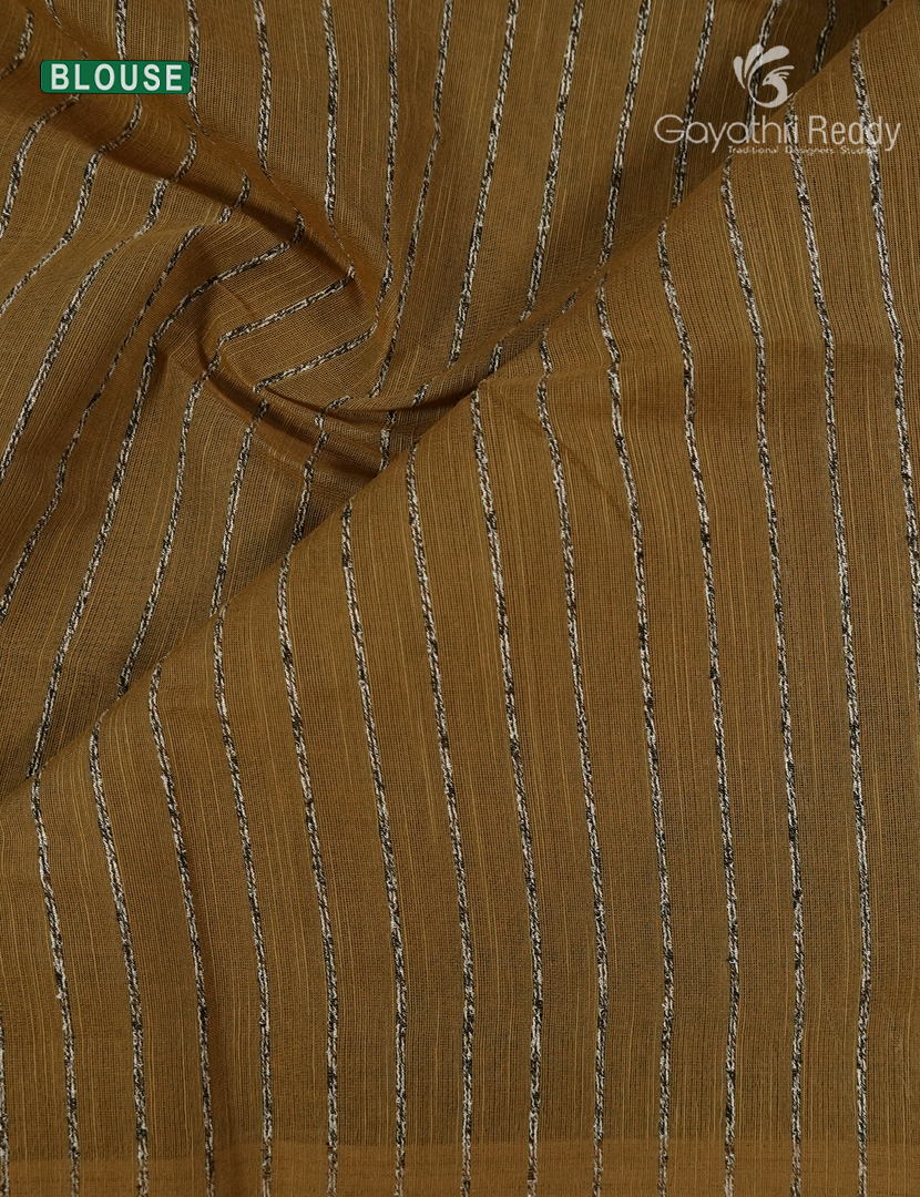 Pure Handloom Cotton Saree in Beige