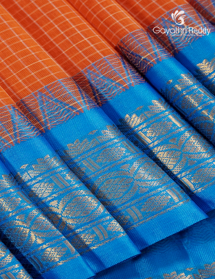 Pure Gadwal Cotton Saree-GGC1629