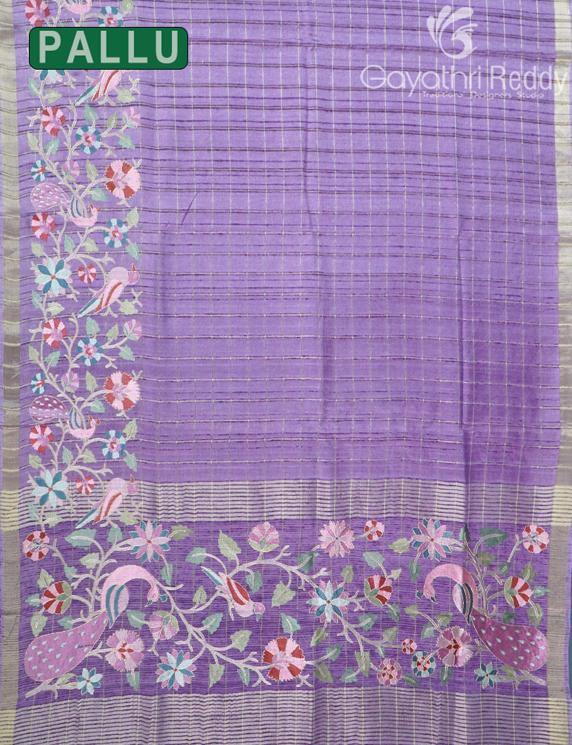 KHADI SILK WORK SAREE-KSW72
