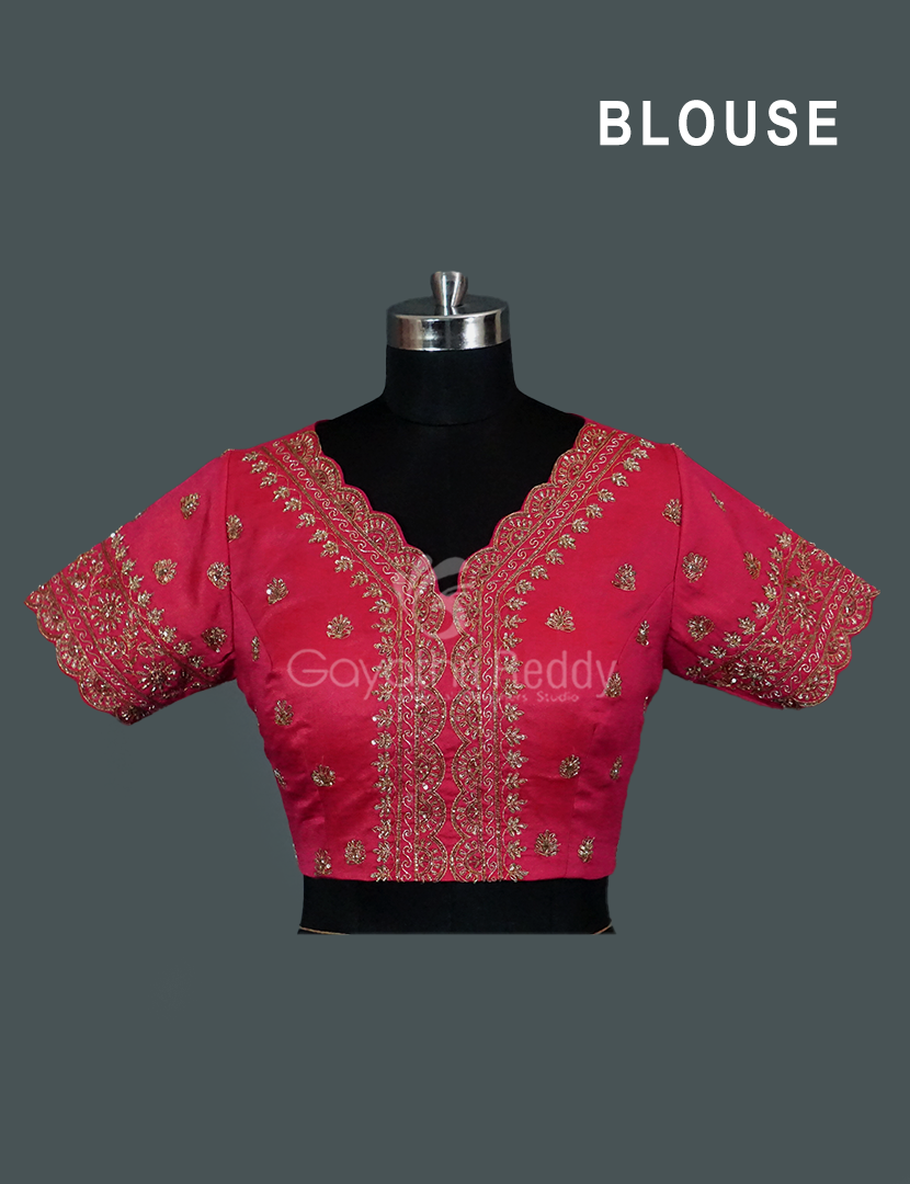 FANCY WORK  BLOUSE-FRB12