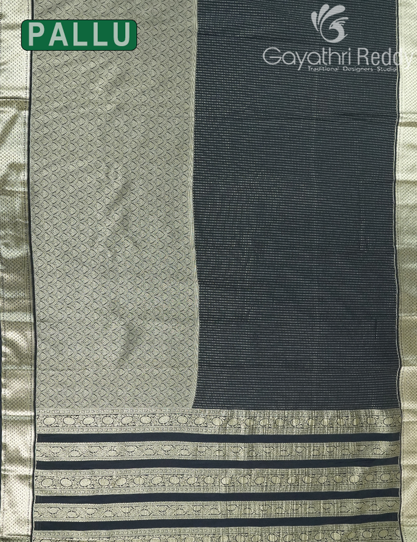 MYSORE CREPE BROCADE SAREE-MCB45