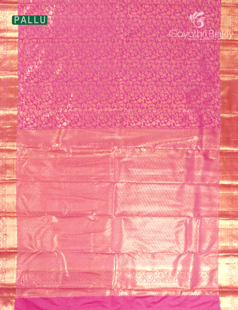Semi Kanchipuram Silk Saree in Baby Pink