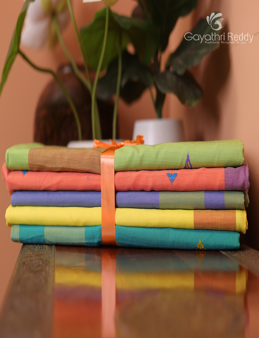 Silk Cotton Sarees Combo ( Set of 5 )