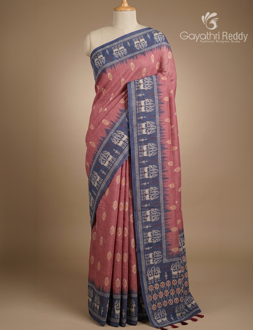 Linen Cotton Saree-L1502