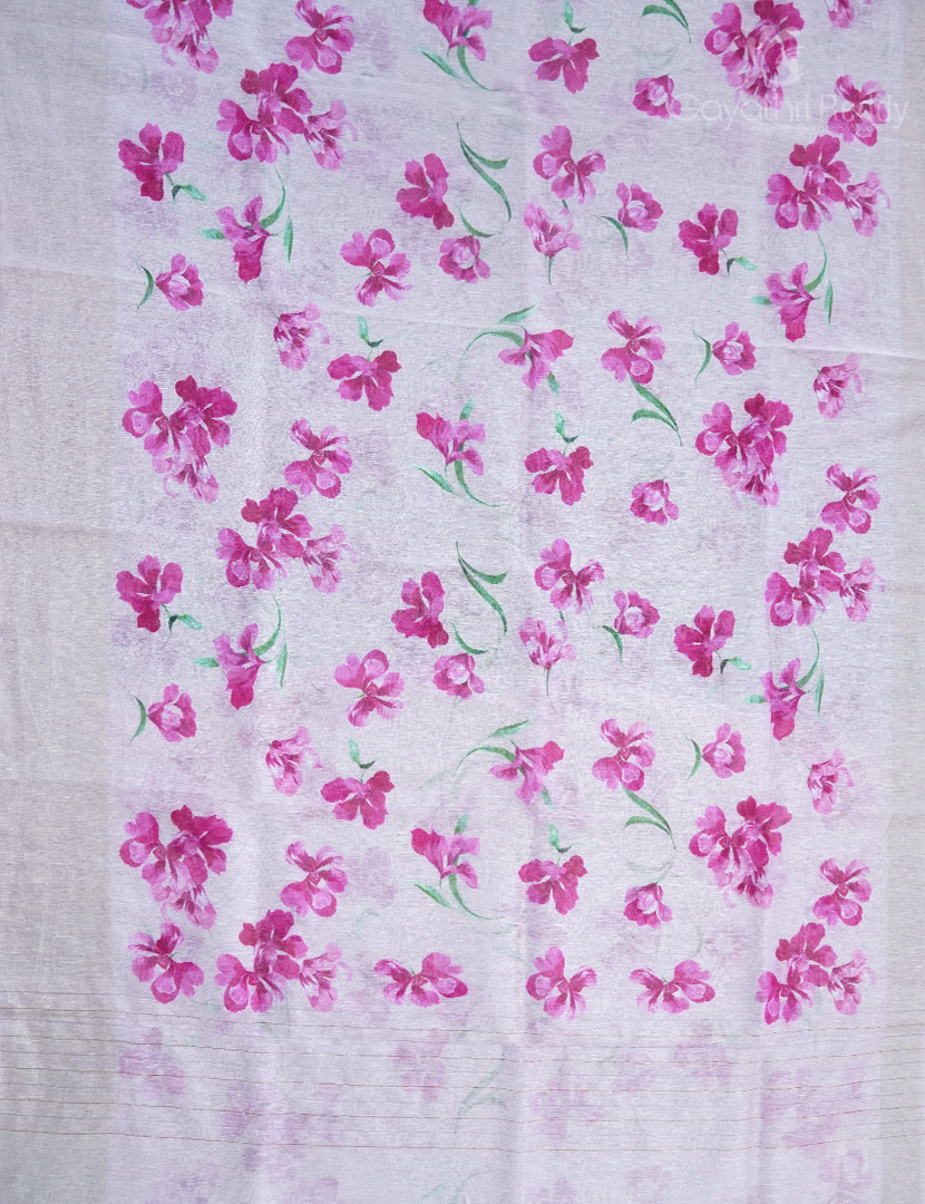 PURE LINEN SAREE-L1344