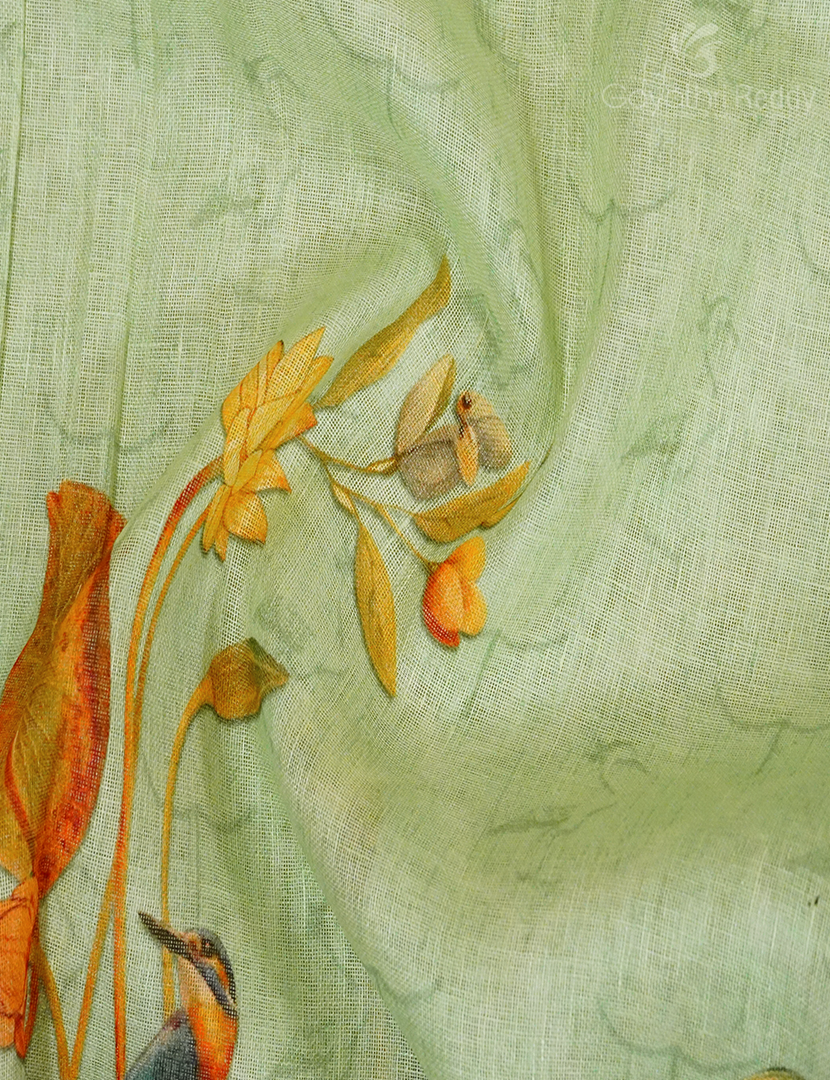 PURE LINEN SAREE-L1318