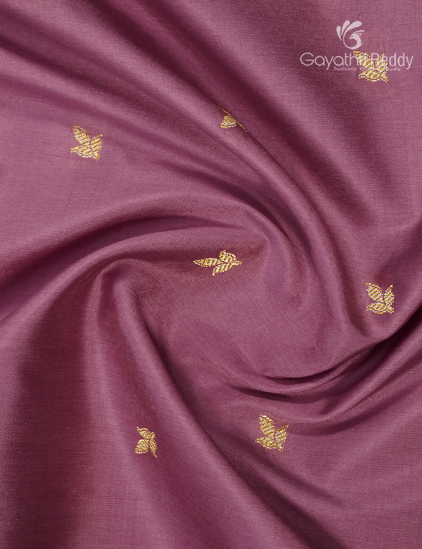 Semi Katan Silk Sare in Mauve Pink