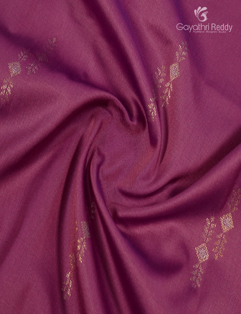 Semi Kanchipuram Art Silk Saree in Lotus Pink