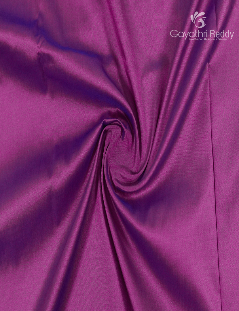 Semi Kanchipuram Art Silk Saree in Deep Magenta and Deep Peacock Blue