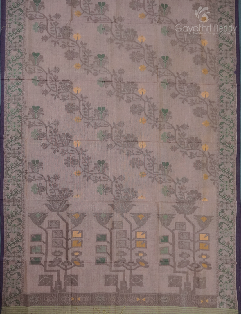 JAMDANI COTTON(WITHOUT BLOUSE)-JMC442