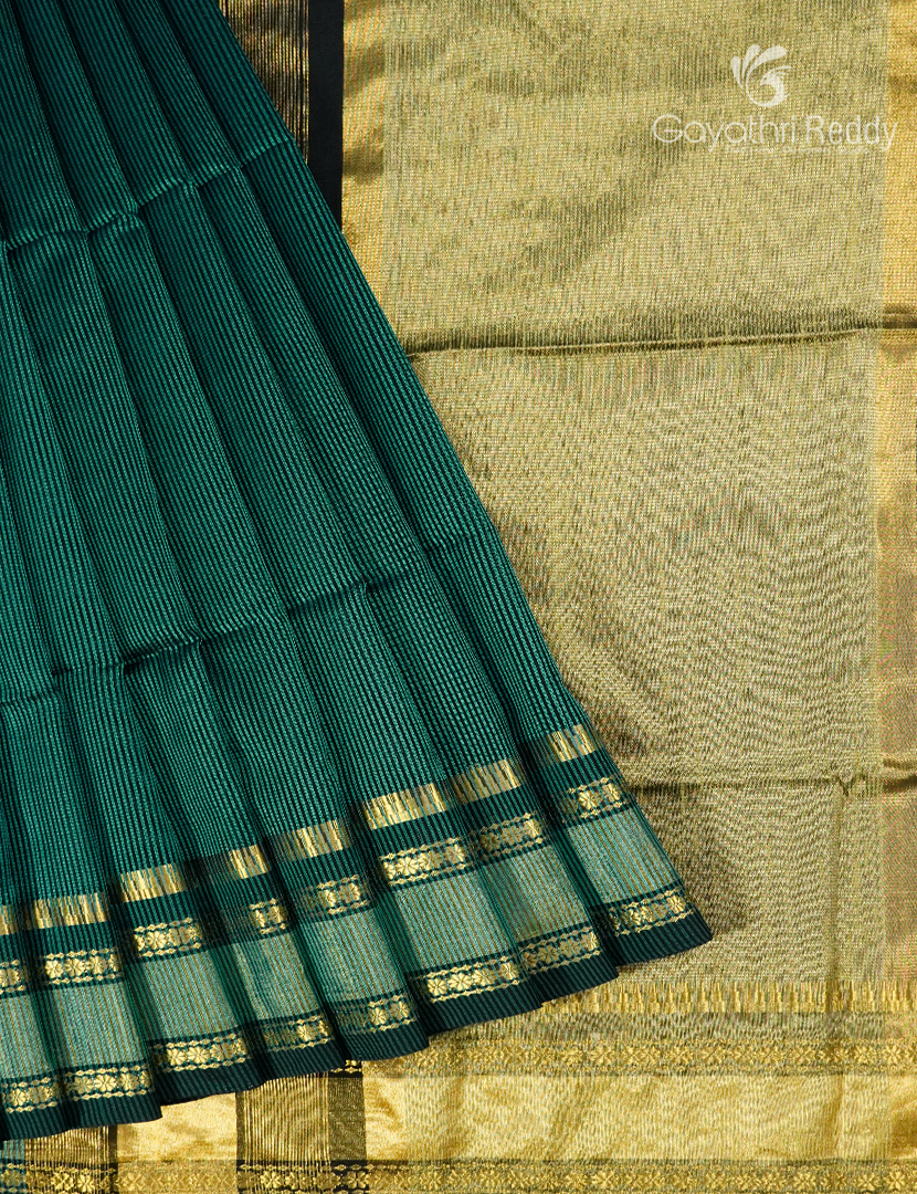 PURE CHANDERI MEDIUM BORDER SAREES -CPS1203