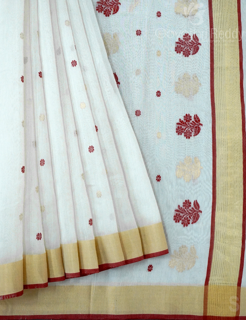 PURE CHANDERI SICO  SAREE-PCS666