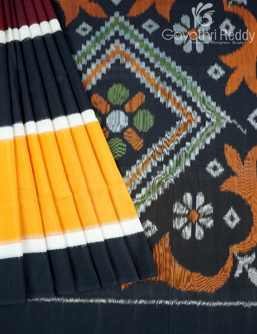 PURE IKKAT COTTON (H.L) SAREE-IKC1070