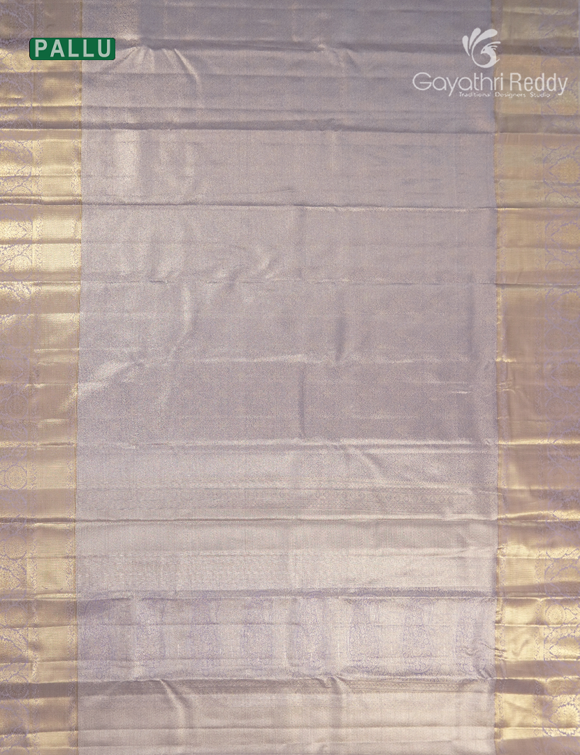 Semi Kanchipuram Silk Saree in Lavender