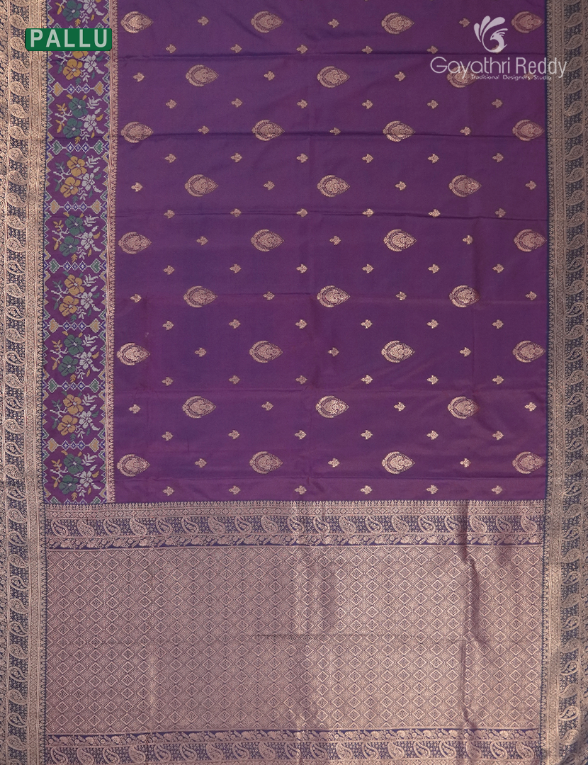 Semi Kanchipuram Art Silk Saree in Wine