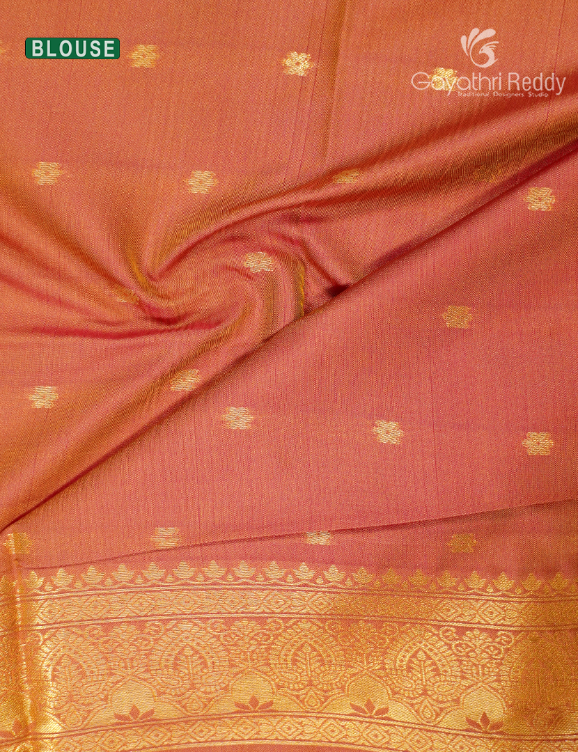 Semi Kanchipuram Art Silk Saree in Mustard