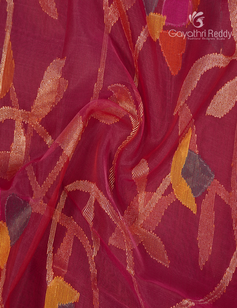 Pure Jamdani Kora Saree in Pink