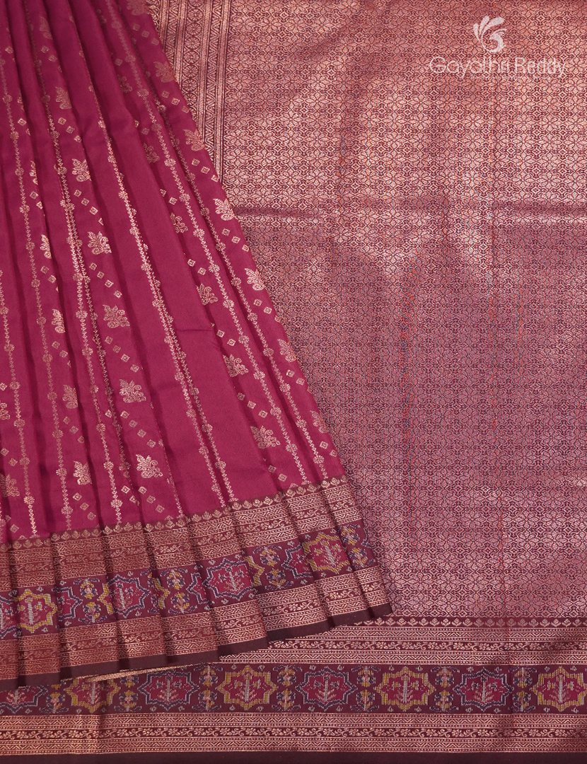 Semi Kanchipuram Art Silk Saree in Pink