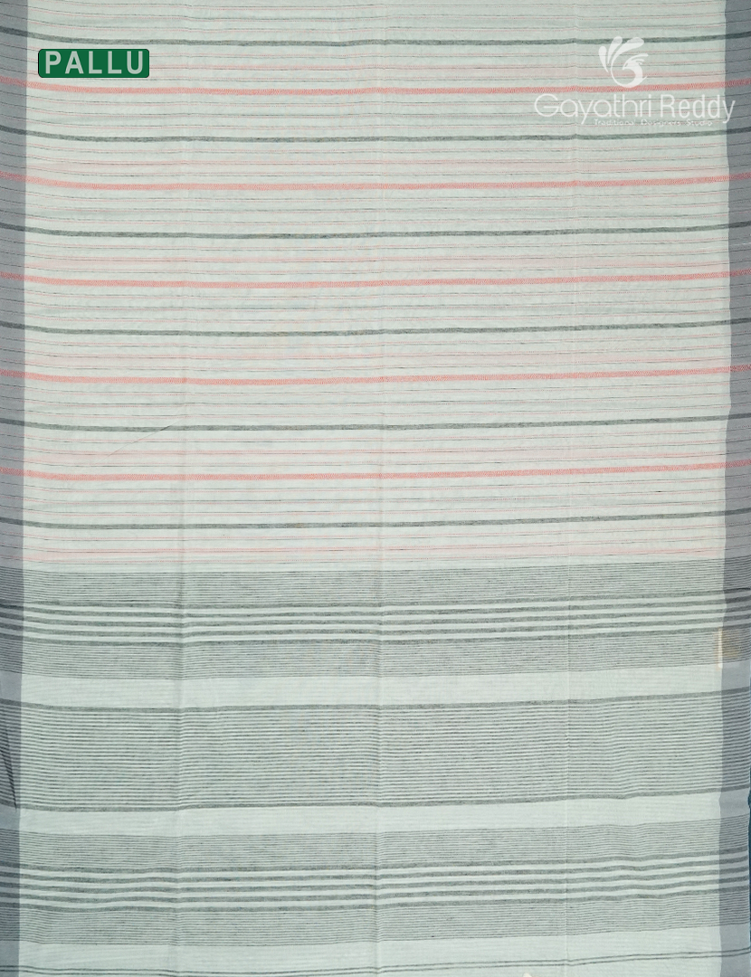 Pure Handloom Cotton Saree in Cream