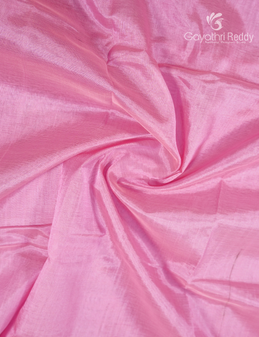 Pure Mangalagiri Langa Voni Set in Baby Pink