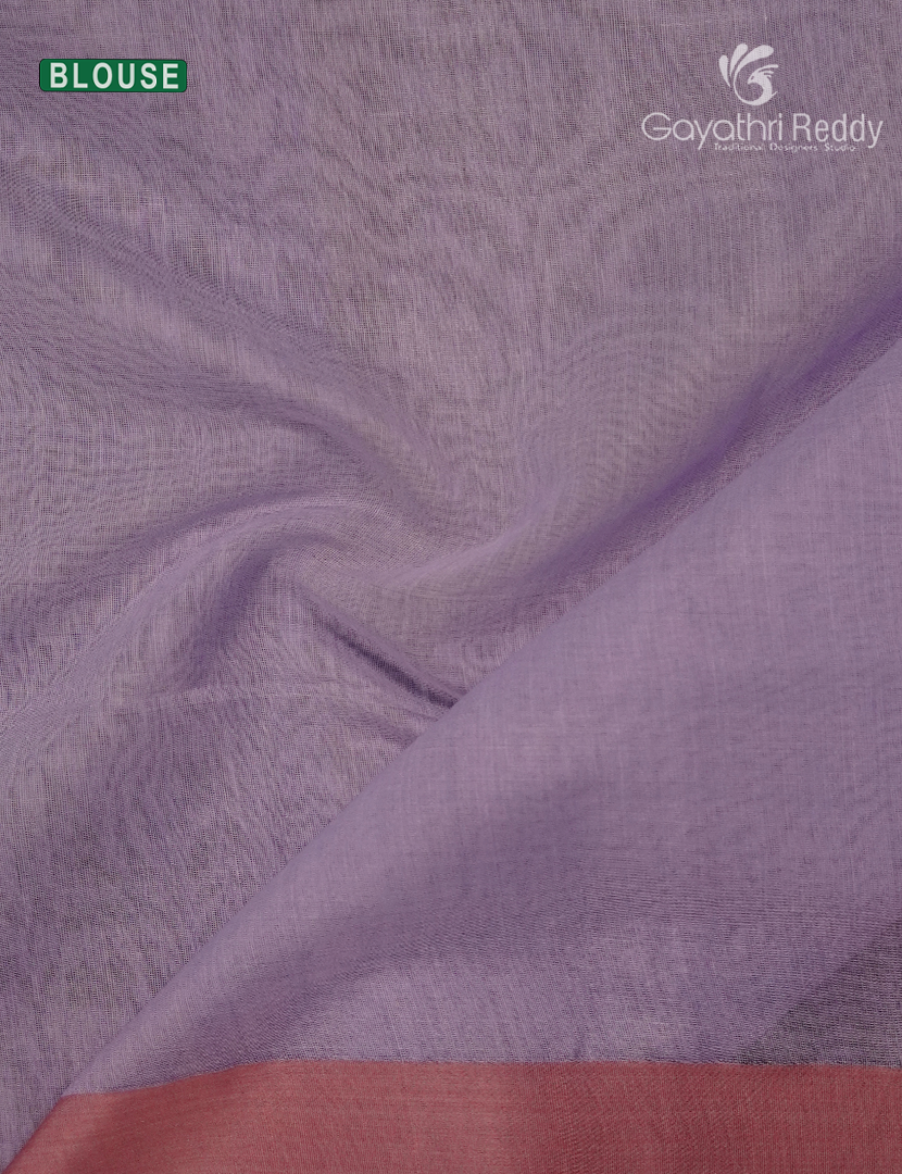 Pure Jamdani Kora Saree  in Lavender