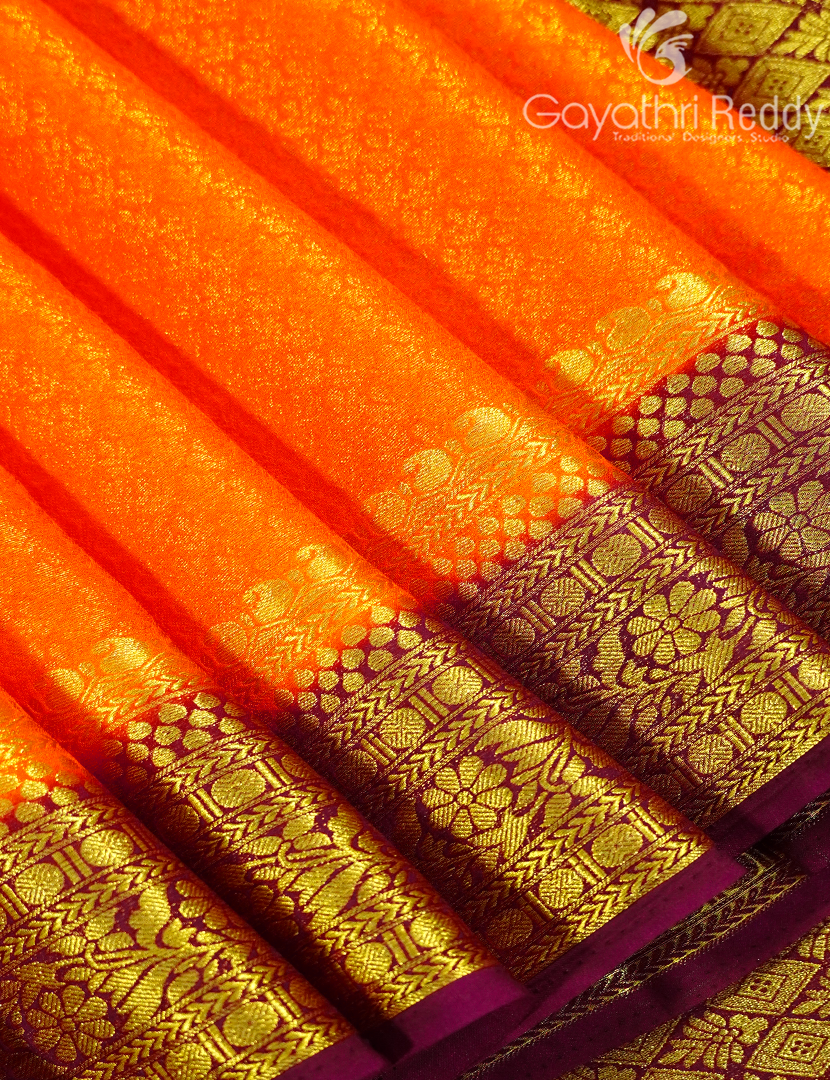 SEMI MYSORE CREPE SAREE-SMC384