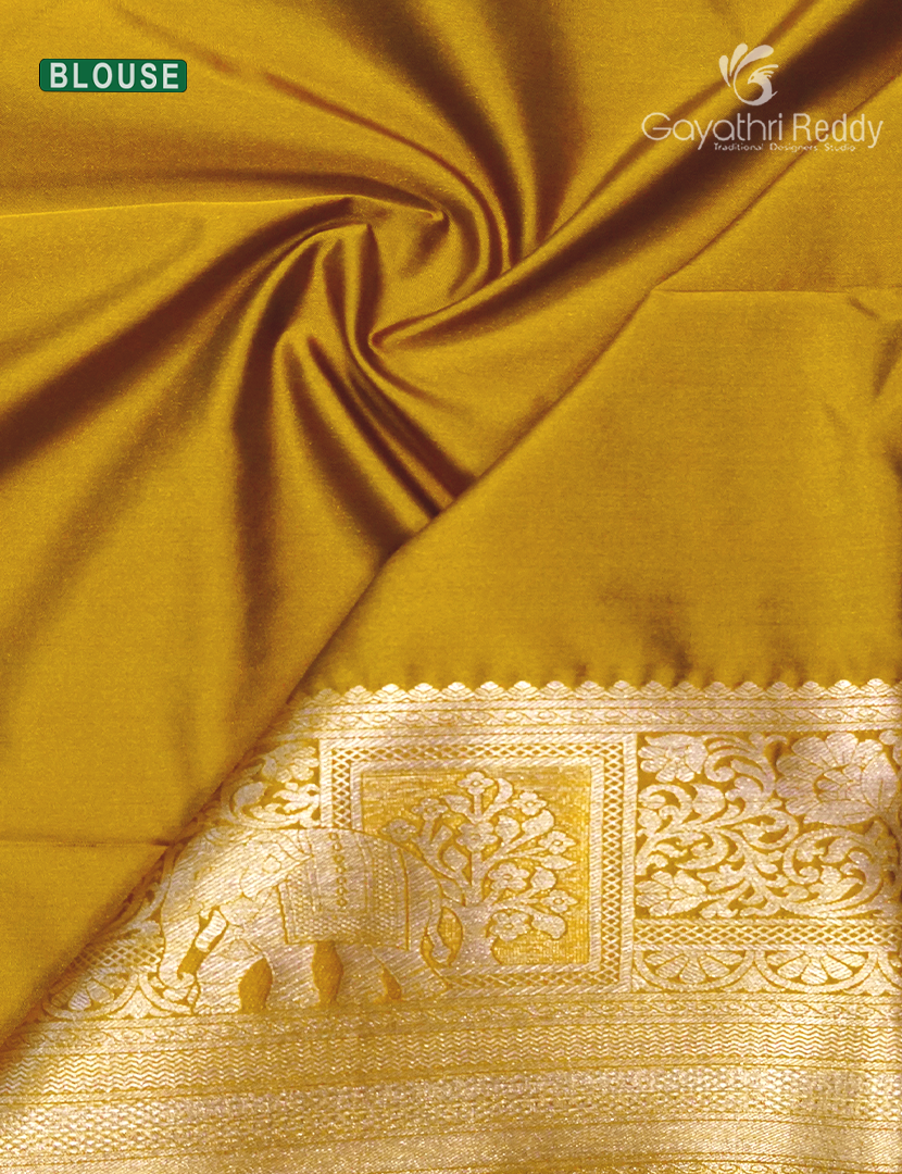 Soft Silk Saree in Mauve Pink and Mustard