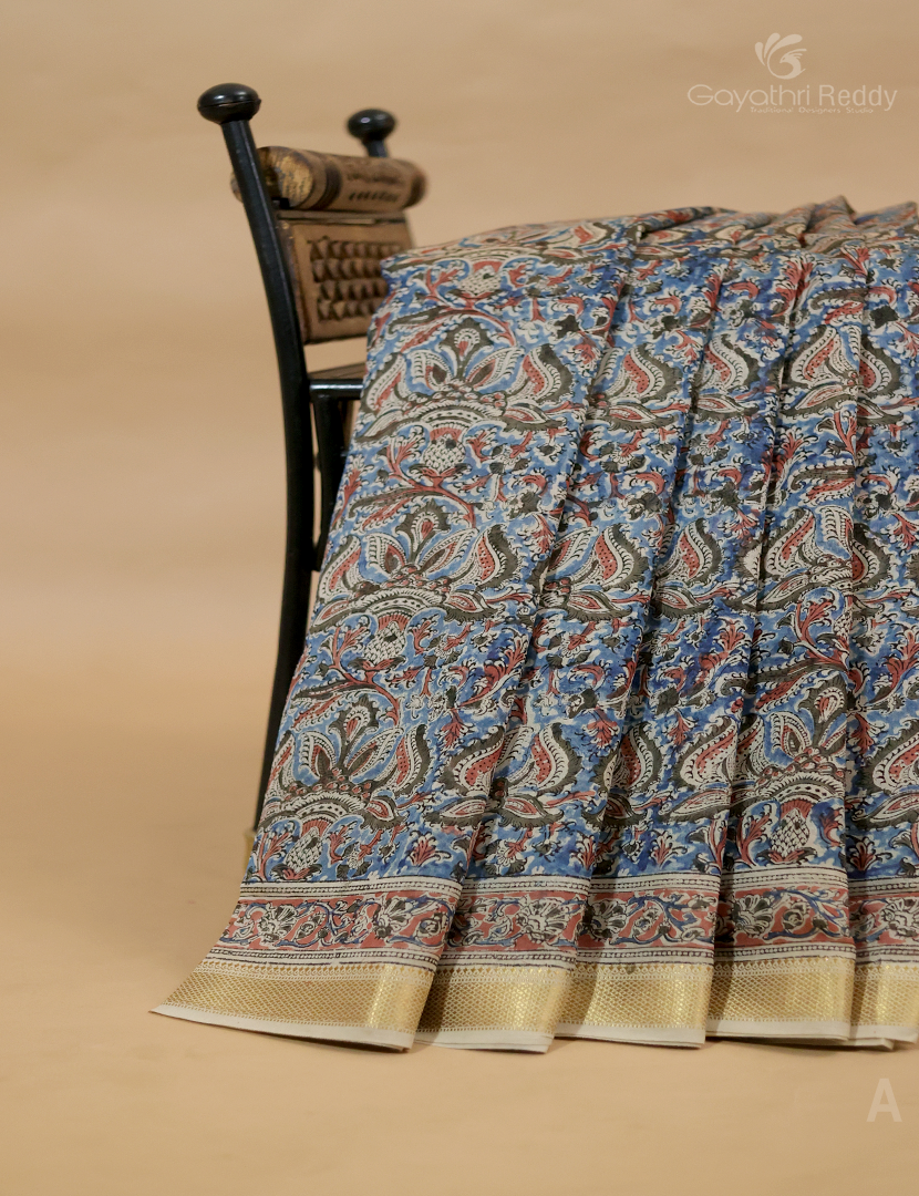 PURE KALAMKARI CHANDERI-KCS42