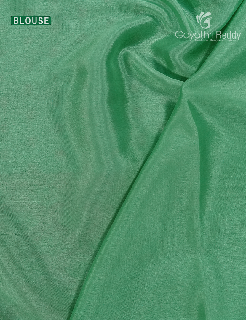 Pure Mysore Silk Saree in Pista Green