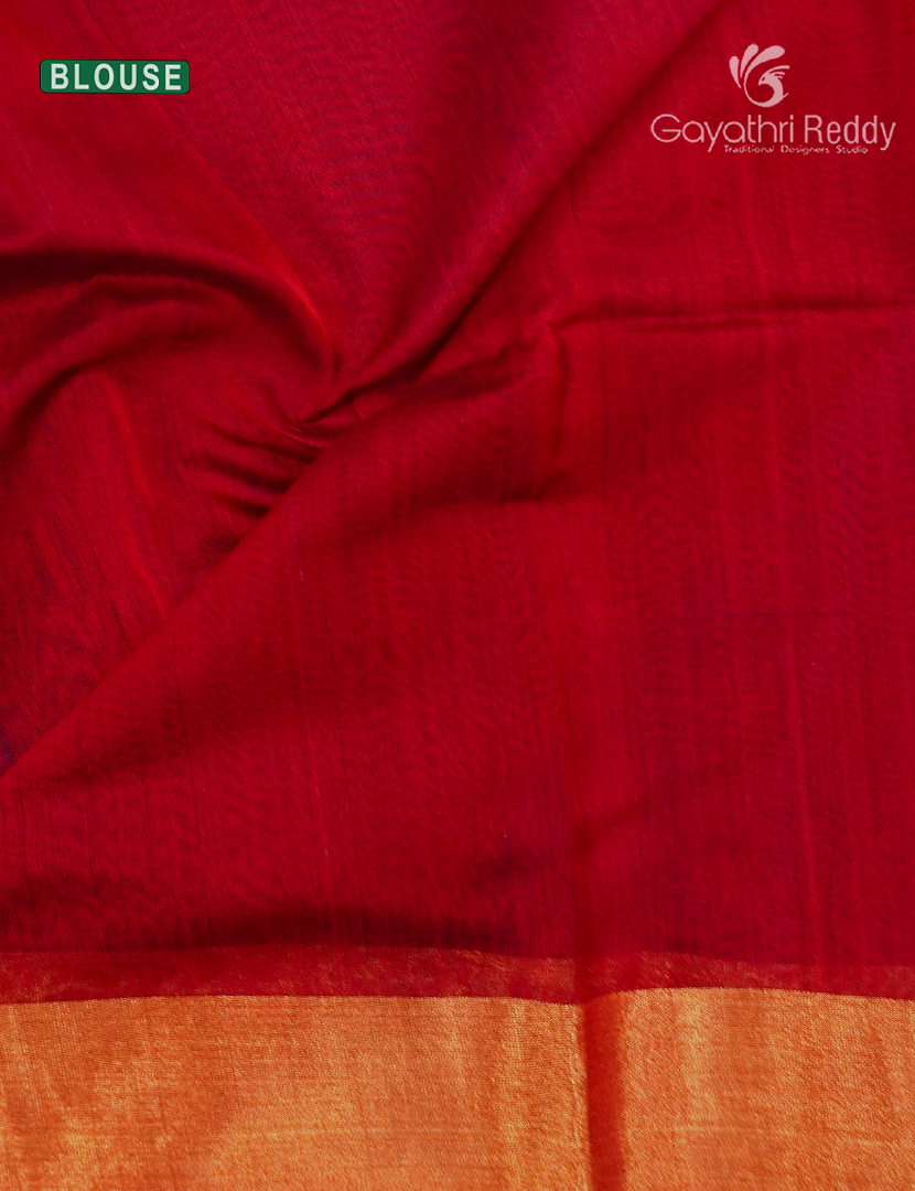 Pure Chanderi Sico Saree in Deep Peacock Green