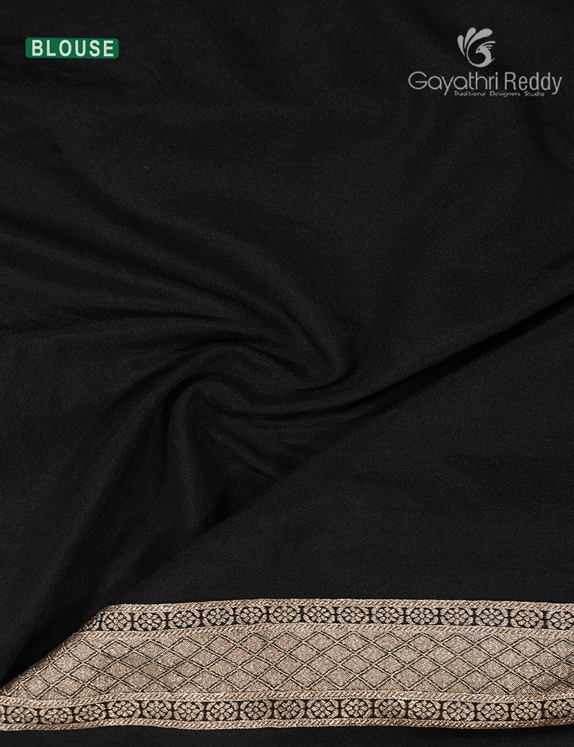 Banaras Georgette Saree in Black