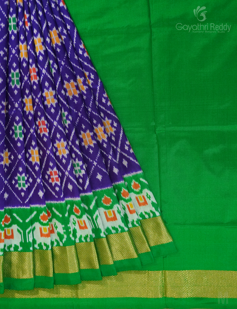 PURE IKKAT PATTU LEHANGA(MEDIUM SIZE)-IPL73
