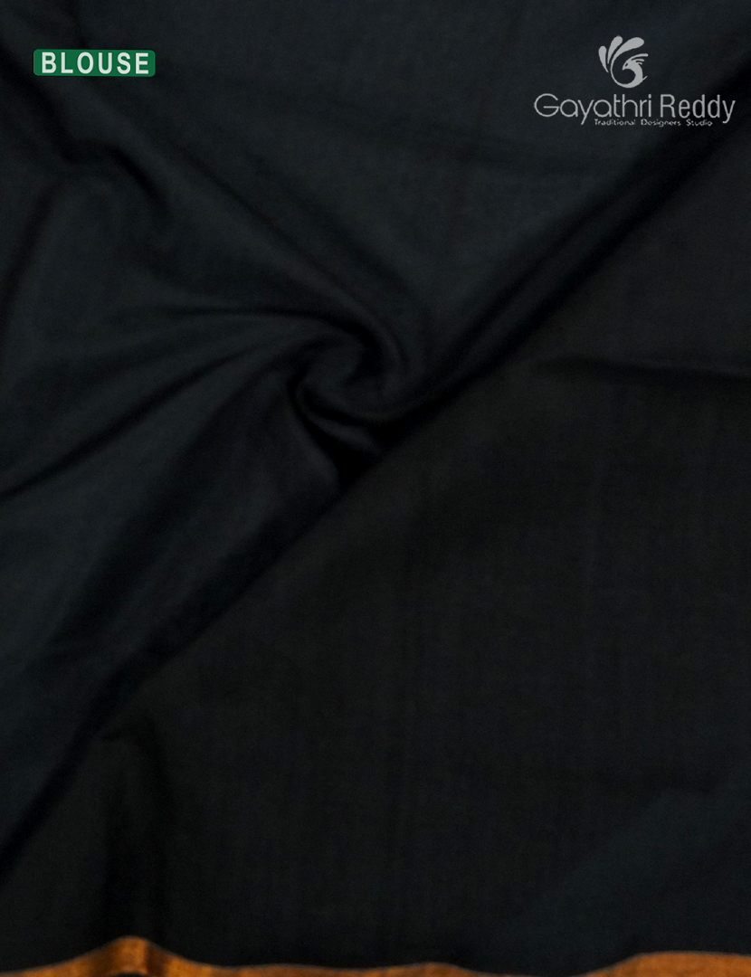 Pure Jamdani Kora Saree in Black