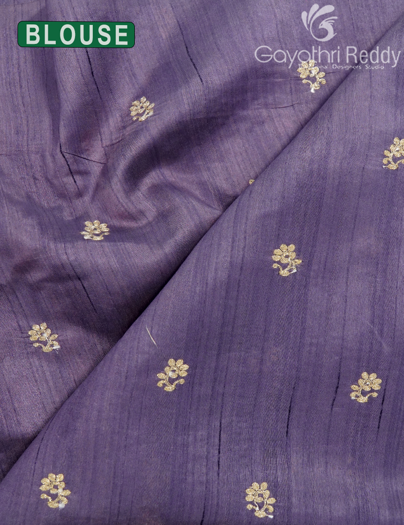 TUSSAR PITTA WORK SAREE-TPW7