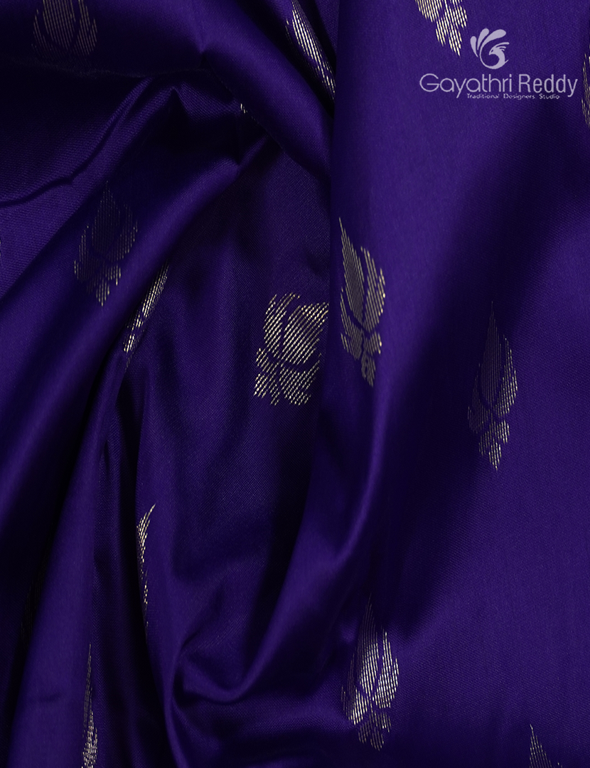 Semi Banaras Katan Silk Saree in Deep Blue