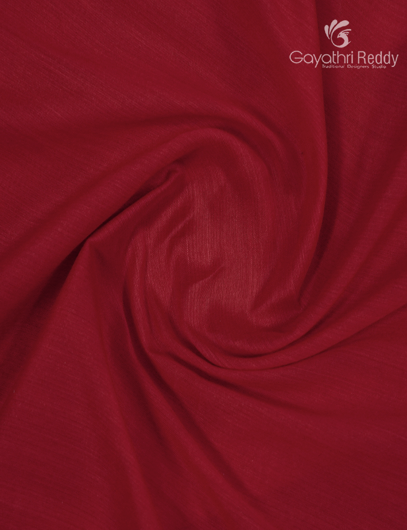 Pure Narayanpet Cotton Saree in Deep Red