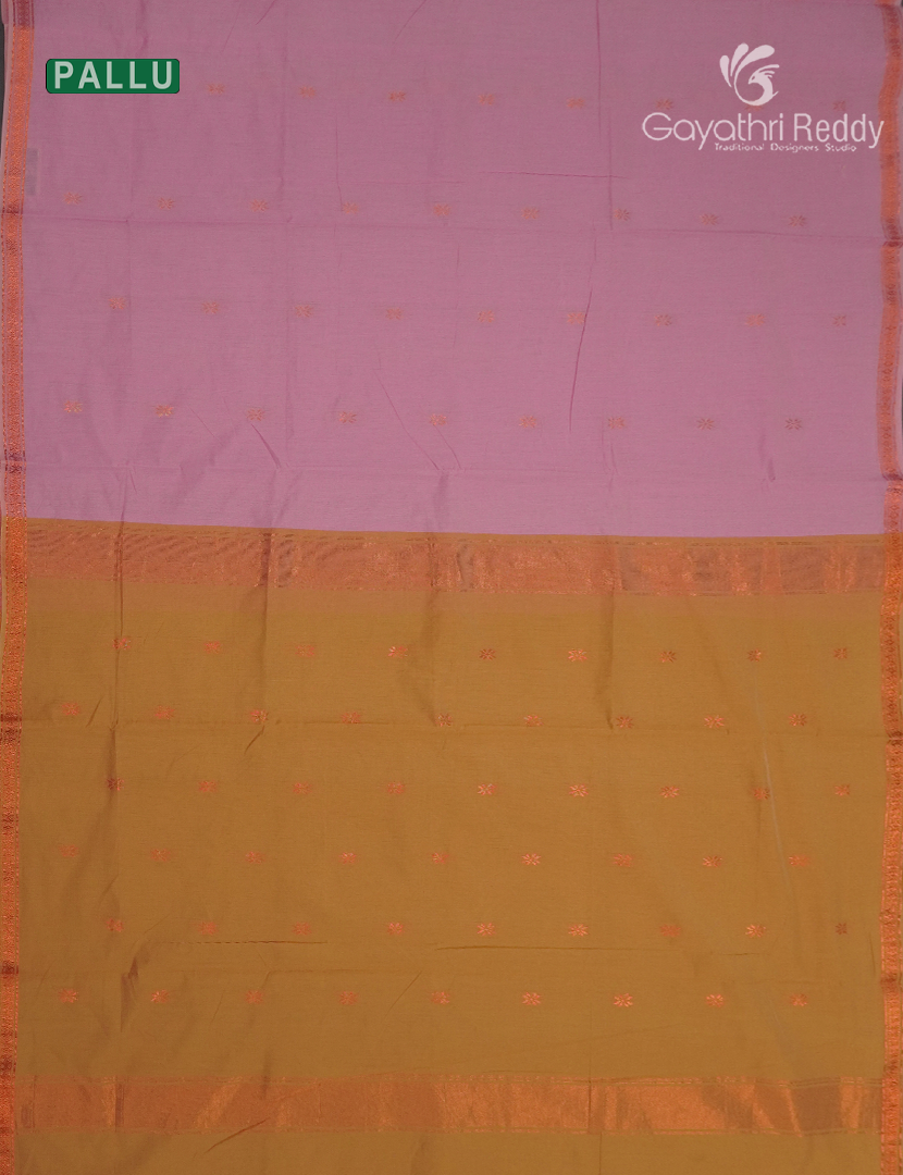 Sico Saree in Baby Pink and Mustard