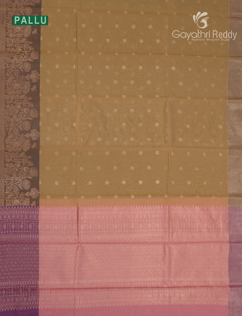 Kanchipuram Sico Saree in Mustard