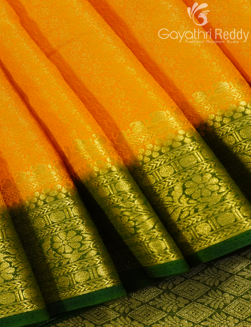 SEMI MYSORE CREPE SAREE-SMC385