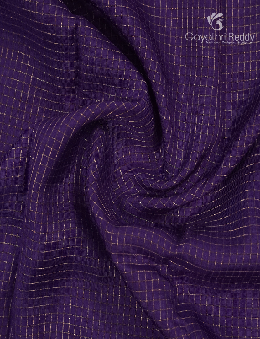 Semi Mysore Crepe Saree in Purple