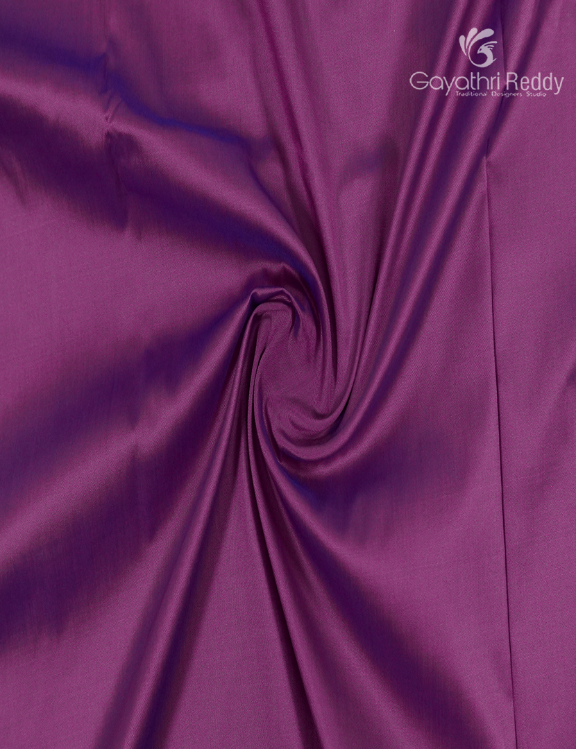 Semi Kanchipuram Art Silk Saree in  Magenta and Deep Rama Blue
