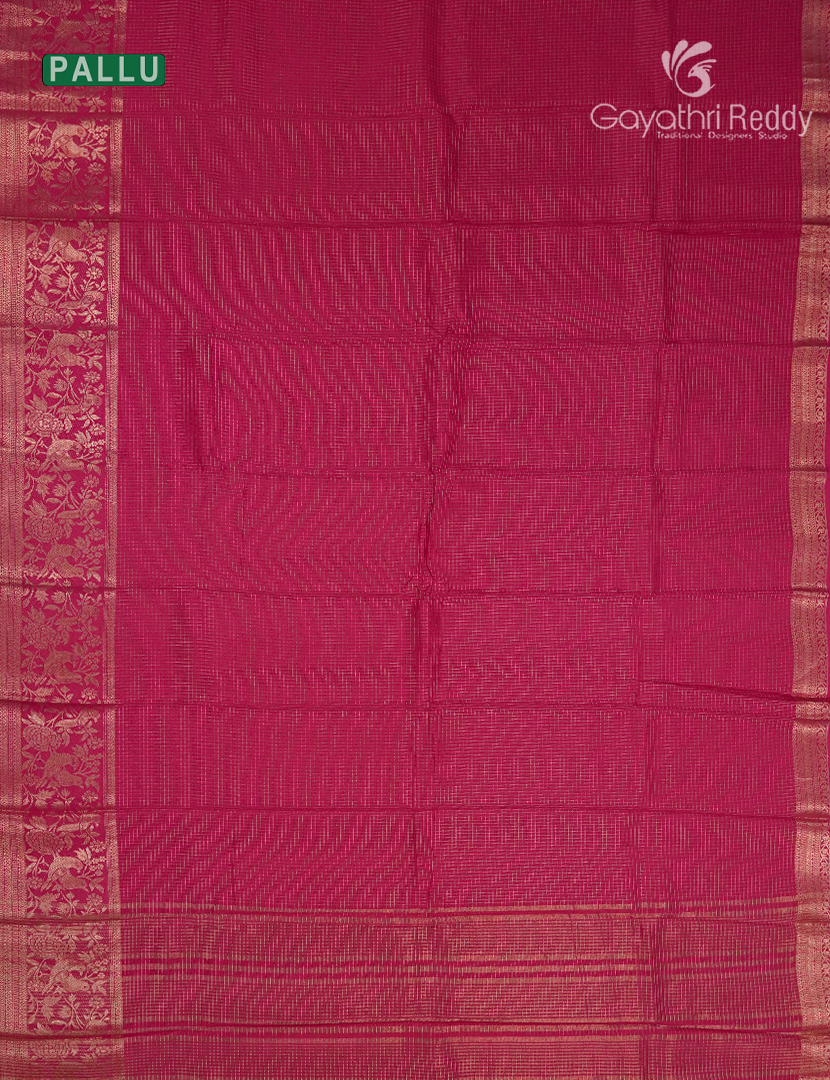 Semi Mysore Crepe Saree in Pink