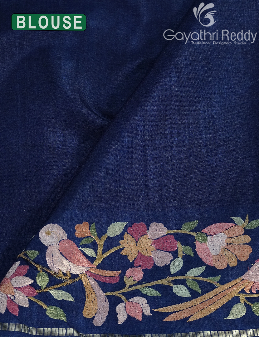 KHADI SILK WORK SAREE-KSW30