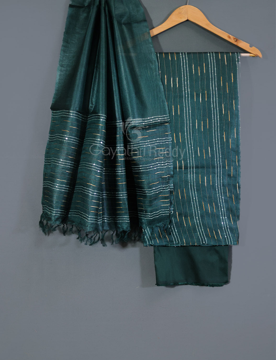 PURE DESI TUSSAR SILK DRESS MATERIAL-TSD14