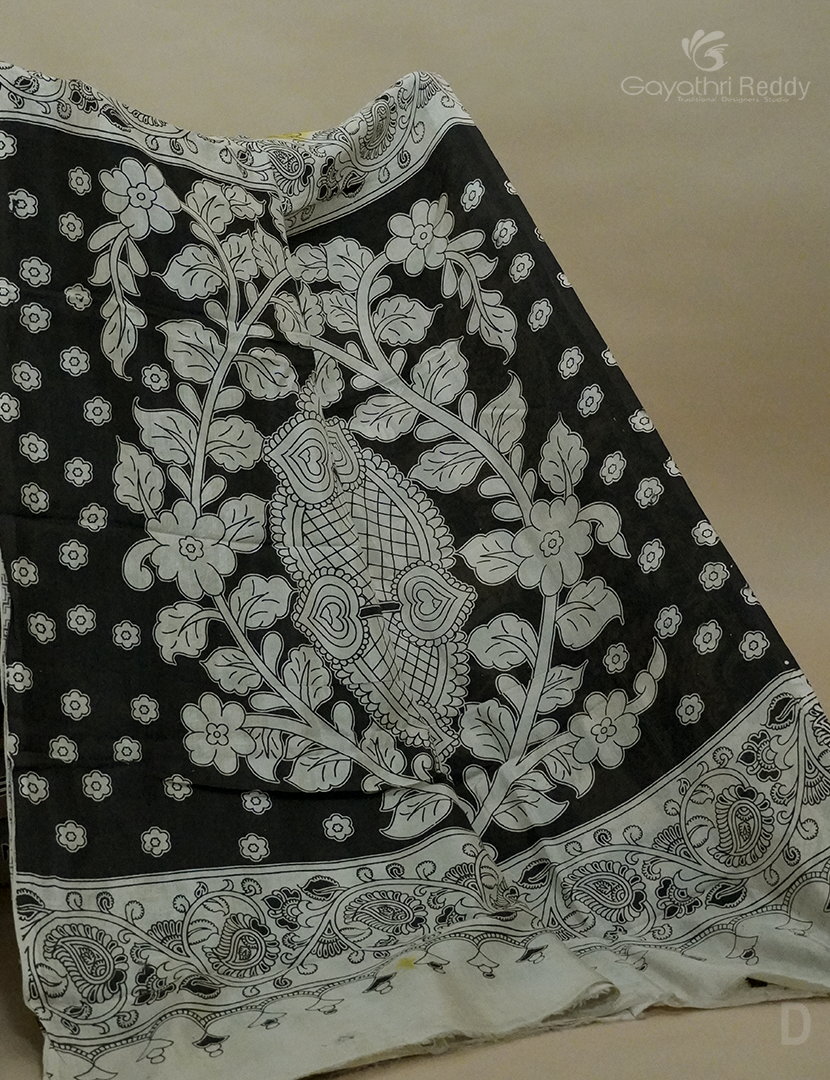 PURE KALAMKARI  KADI  SILK -KKS4